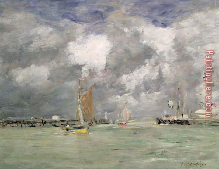 Eugene Louis Boudin High Tide At Trouville